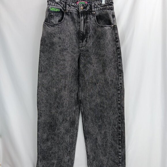 Empyre Women's Black Acid Wash Skate High Rise Tori Jeans size 6 - Picture 2 of 8